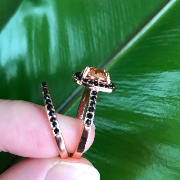 Rose gold fashion ring set - Picture 2 of 7